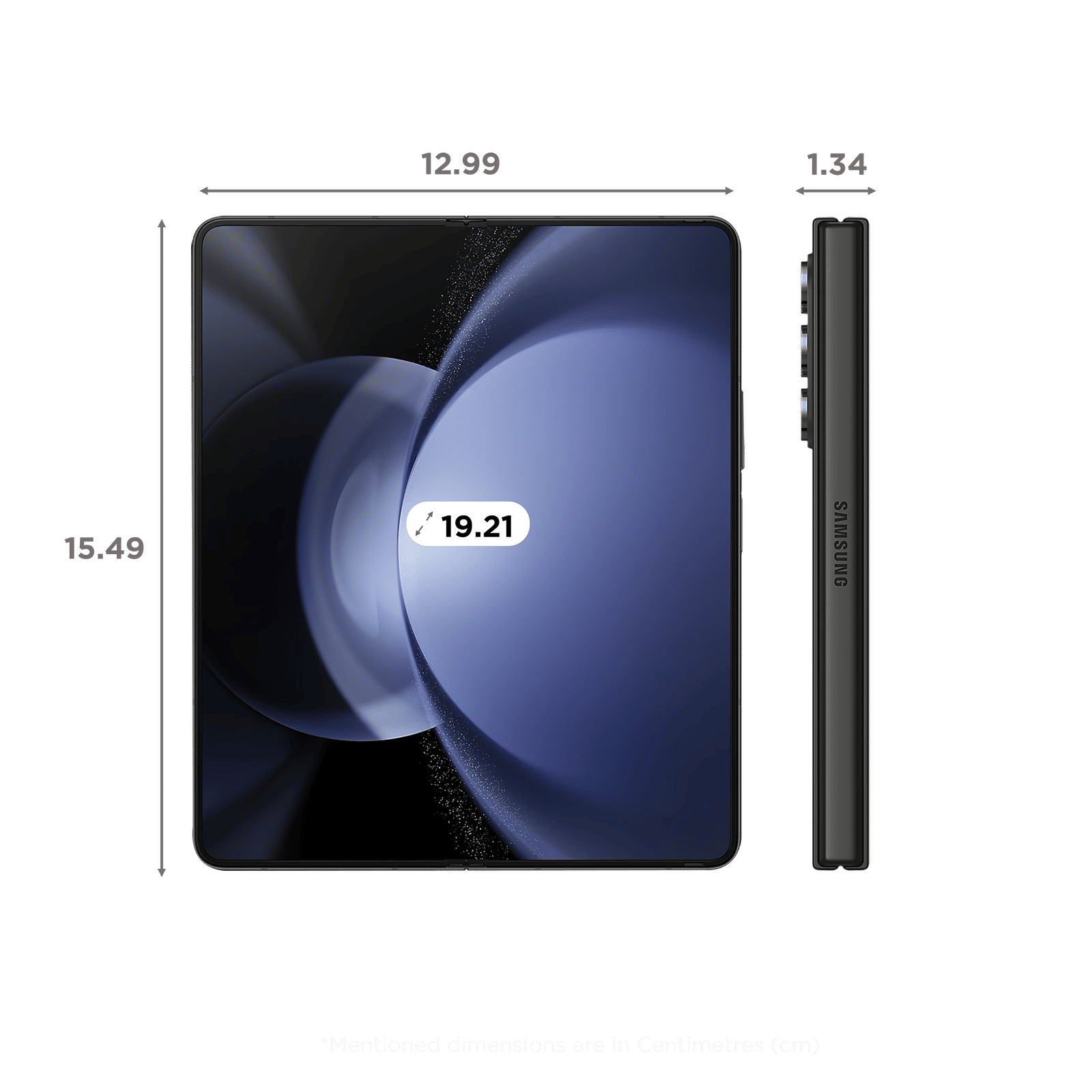 Buy SAMSUNG Galaxy Z Fold5 5G (12GB RAM, 256GB, Blue) Online - Croma